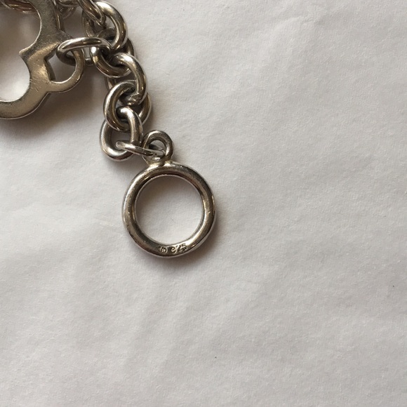 Sterling 925 heart bracelet…with small diamond - Picture 2 of 6